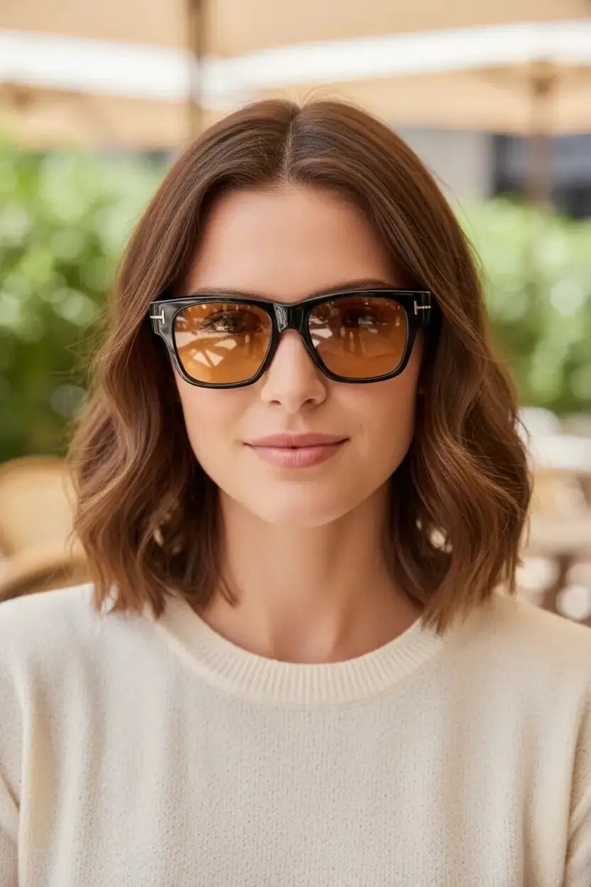 Tom Ford FT 1280/S Sarı-02 01E 53 Güneş Gözlüğü