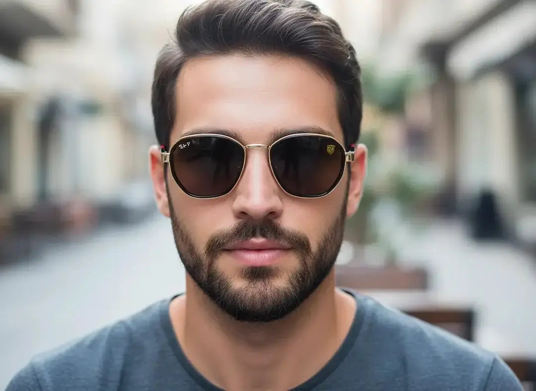 Ray-Ban Ferrari Kare Gold Black (özel seri)