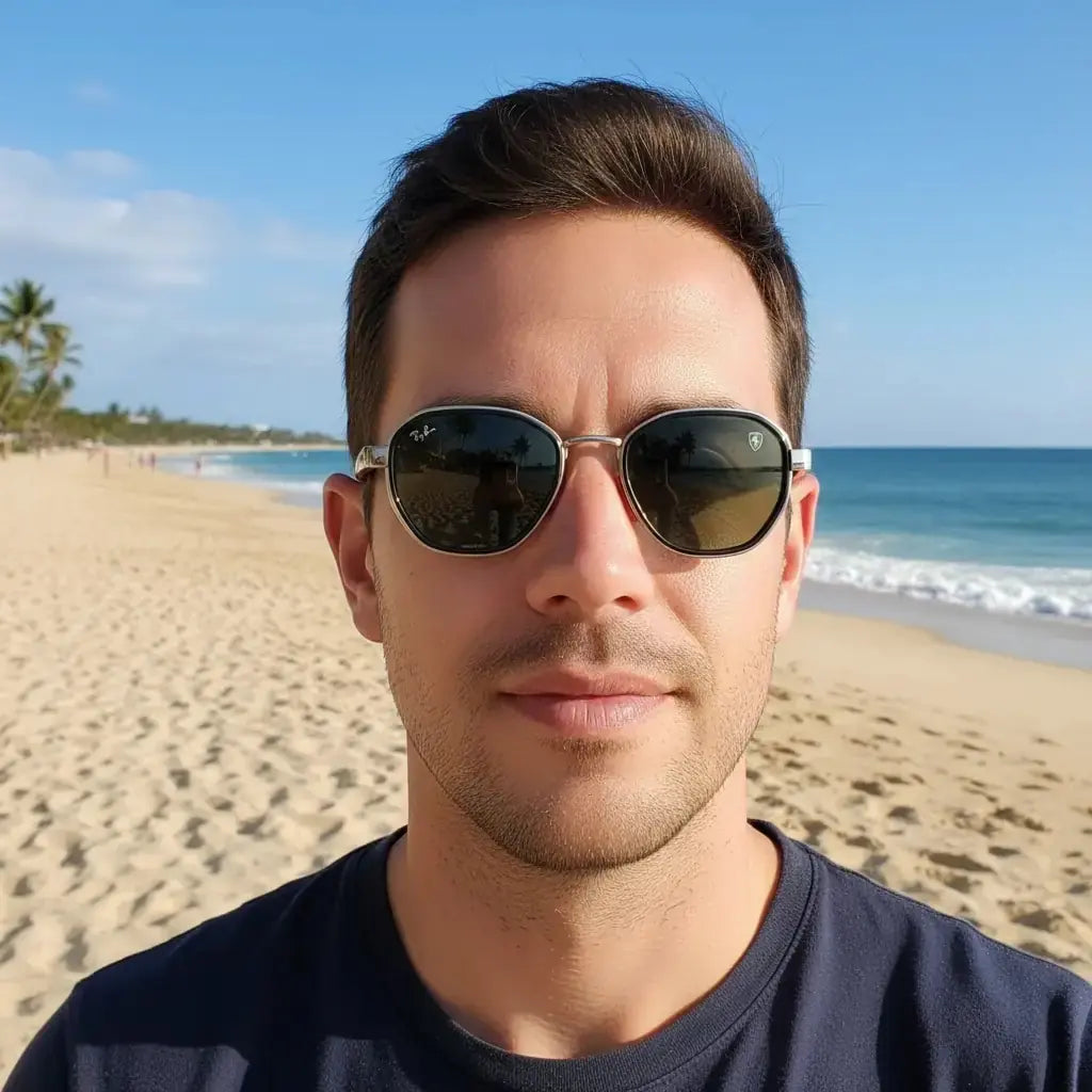 Ray-Ban Ferrari Kare Silver Black (özel seri)