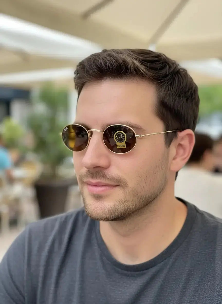 Ray-Ban Rb 3547 gold kahve