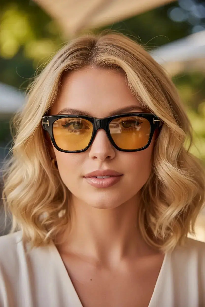 Tom Ford FT 1280/S Sarı-02 01E 53 Güneş Gözlüğü