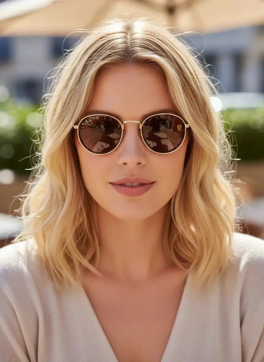 Ray-Ban Ferrari Modeli Gold Brown