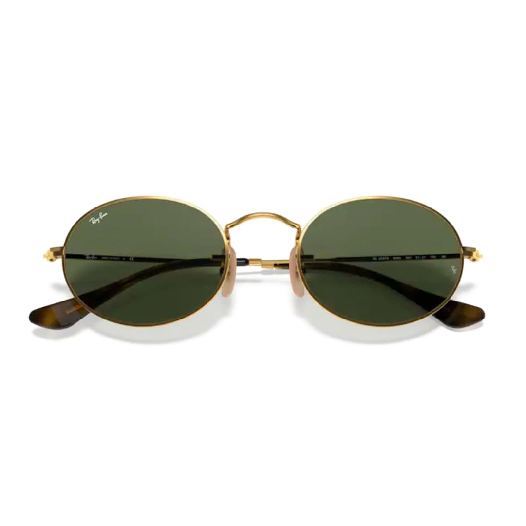 Ray-Ban Oval RB 3547 Gold Green