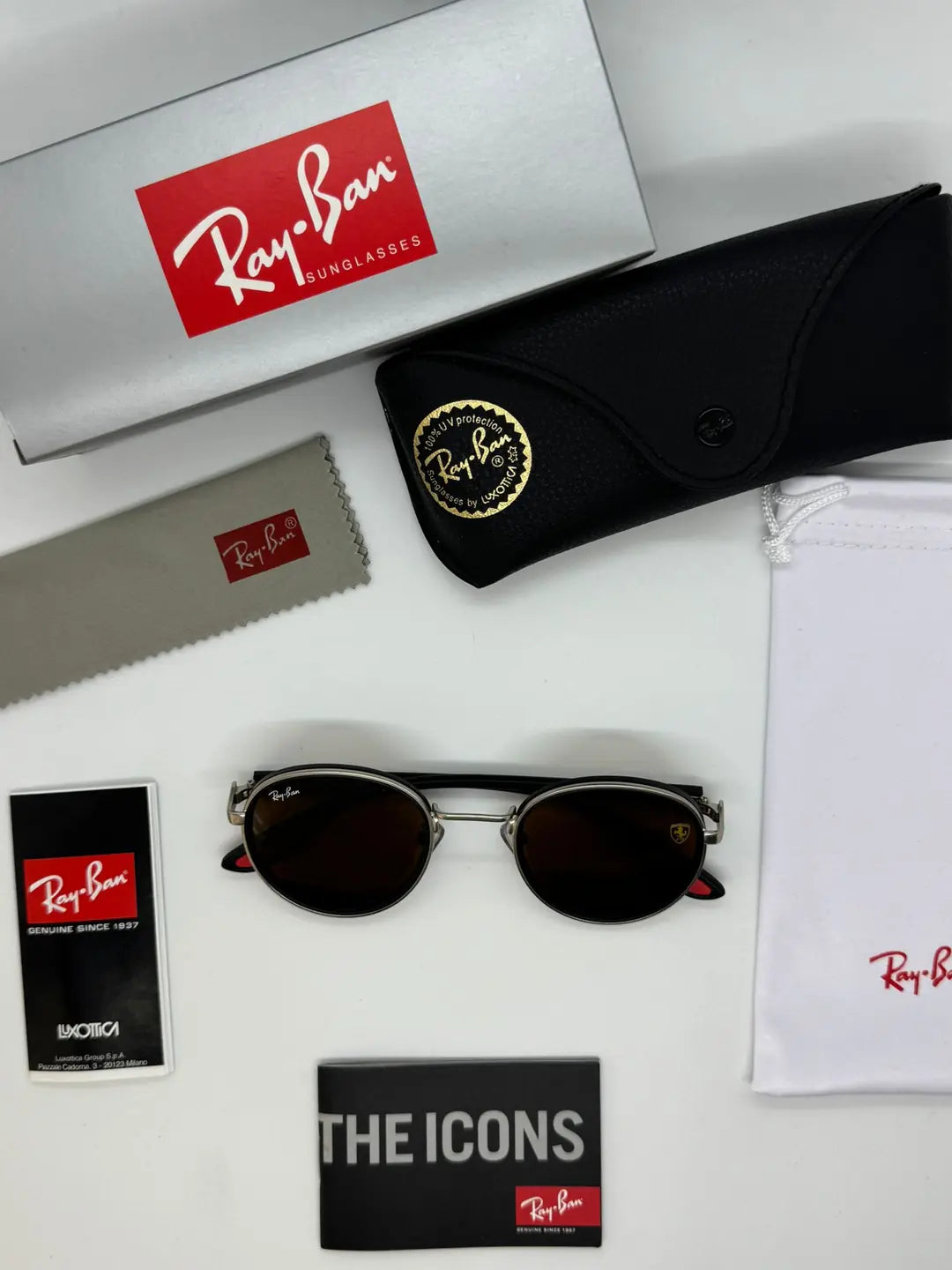 Ray-Ban Ferrari Modeli Silver Brown