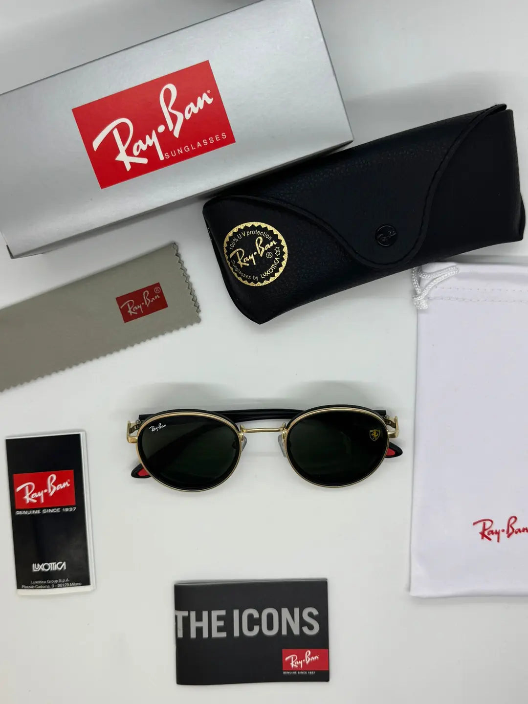 Ray-Ban Ferrari Modeli Gold Black